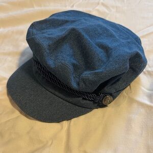 Blue Newsboy Cap
